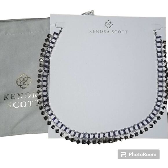 NWT Kendra Scott Oscar Silver Choker Necklace - Picture 1 of 6